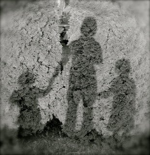 Mom and Kids in Shadow by Katie M Reid