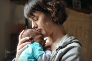 infant and mother by Katie M Reid 