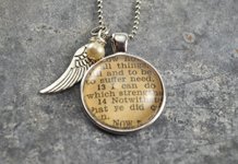 Krafty Kash vintage dictionary necklace