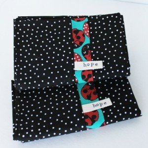 Ladybug pillows cases by Adopting Nations for Katie M Reid