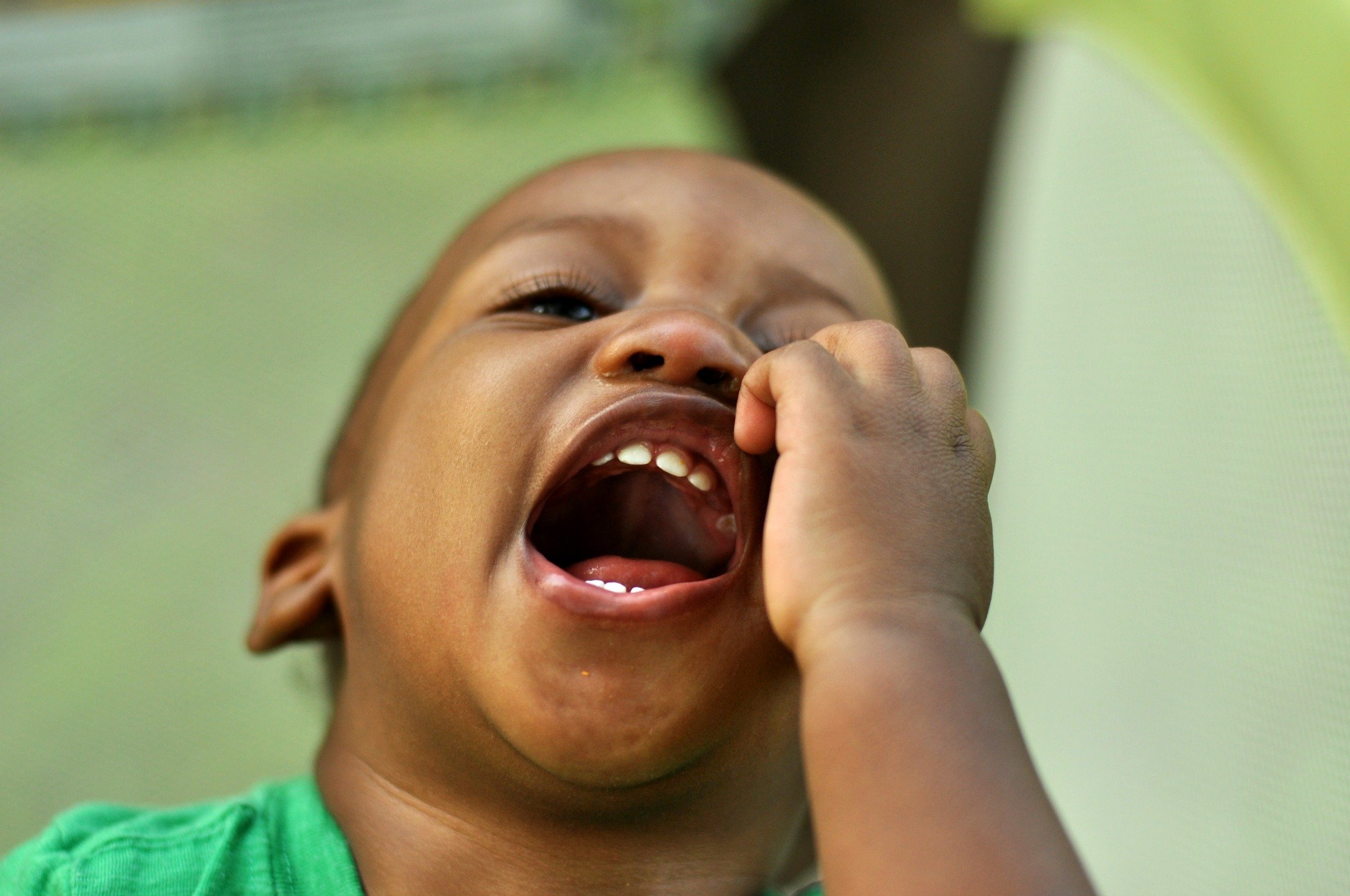 Toddler Laughing by Katie M Reid