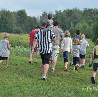 Kids walking by Katie M Reid