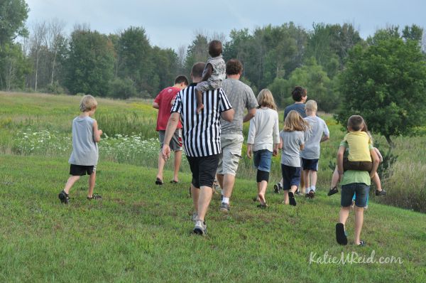 Kids walking by Katie M Reid