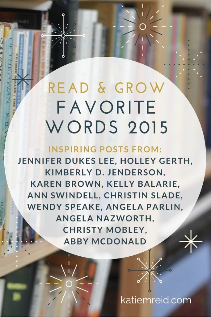 Favorite Words 2015 from Inspiring Bloggers