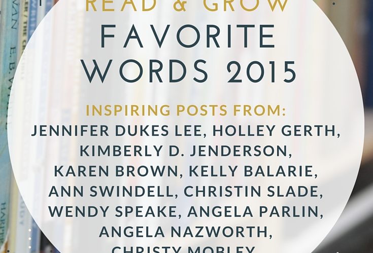 Favorite Words 2015 from Inspiring Bloggers
