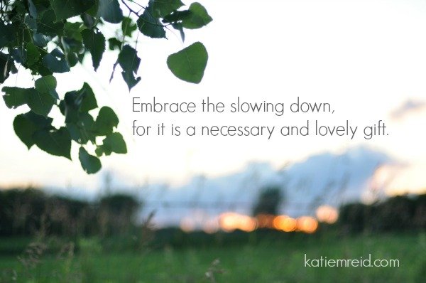Embrace the slowing down by Katie M. Reid Photography 