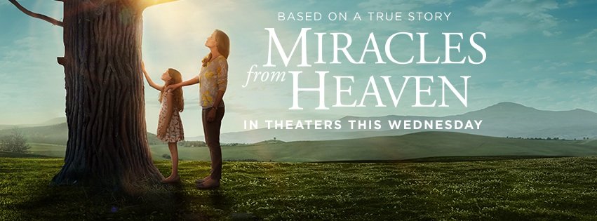 Miracles from Heaven movie from movie Facebook page