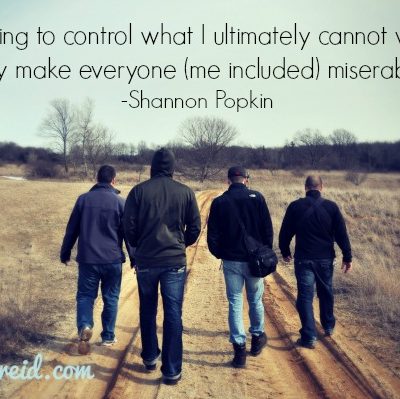 Control makes us miserable quote by Shannon Popkin