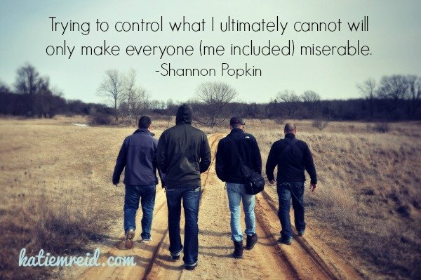 Control makes us miserable quote by Shannon Popkin