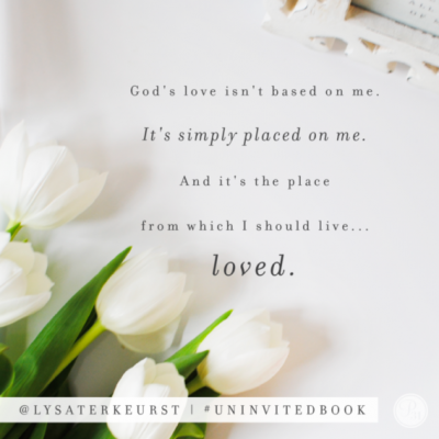 Uninvited book quote via Lysa TerKeurst