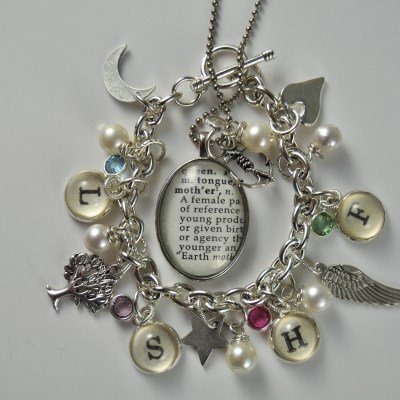 Vintage Dictionary Mother Necklace by kraftykash.net