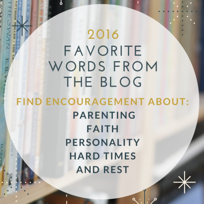 Favorite words from the blog 2016 by Katie M. Reid