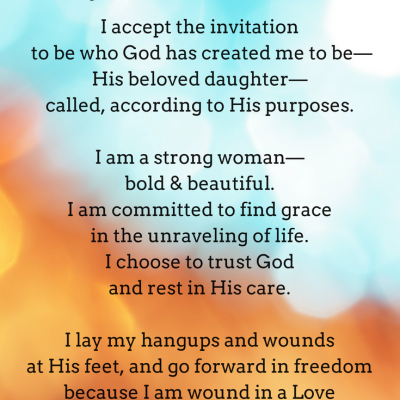 I am a tightly wound woman declaration by Katie M. Reid