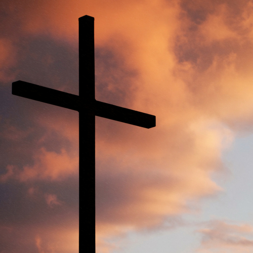 cross at sunset 