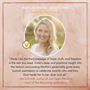 Jen Schmidt Endorsement for Made Like Martha book 