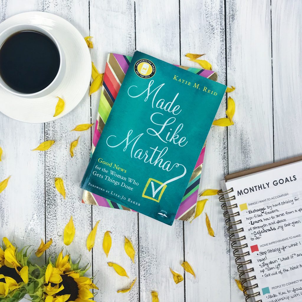 Made Like Martha by Katie M. Reid and book flay lay by Sarah Koontz