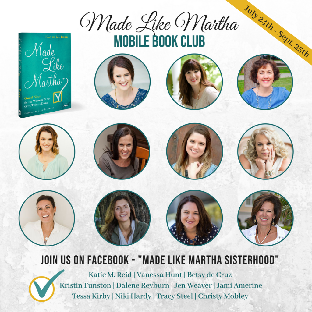 Made Like Martha mobile book club hosted by Katie M. Reid 