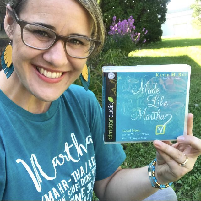 Katie Reid and Made Like Martha shirt and audiobook 