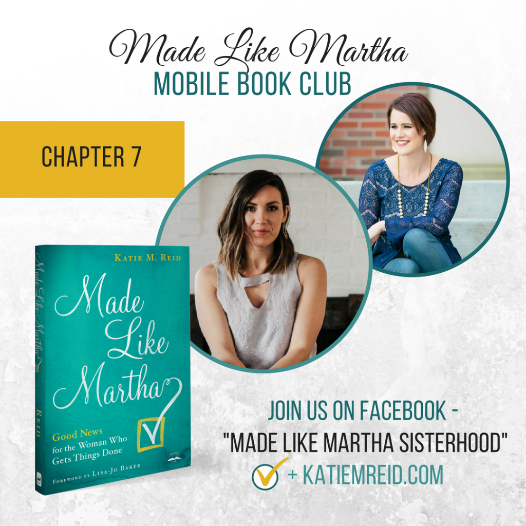 Made Like Martha mobile book club with Katie Reid and Tessa Kirby on Chapter 7 