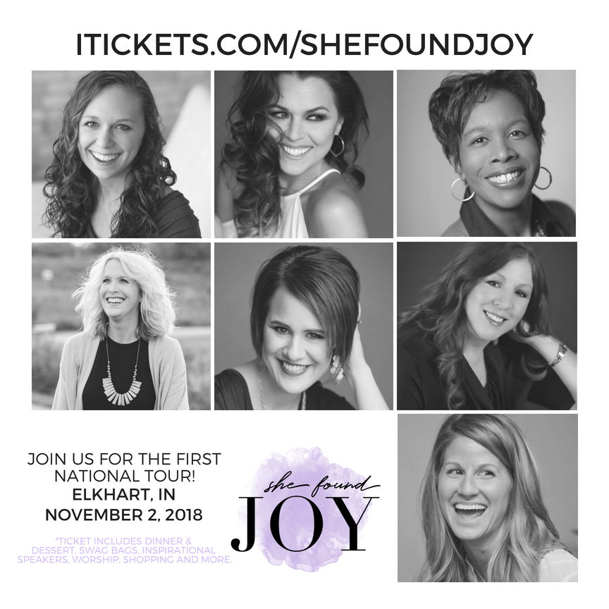 She Found Joy National Tour Ladies Night Out in Eklhart Lauren Gaskill, Katie Reid