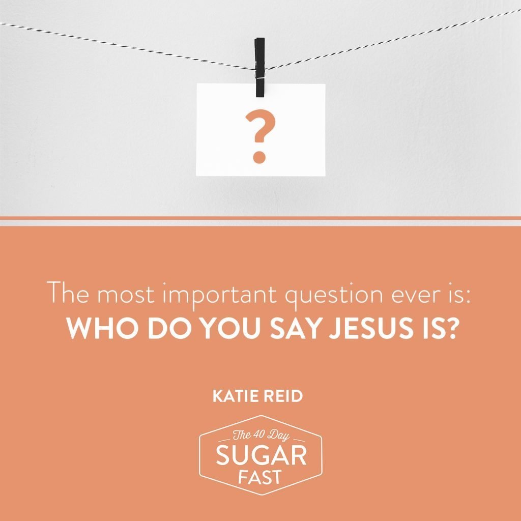 who do you say Jesus is by Katie M. Reid for Wendy Speake's 40 Day Sugar Fast Matthew 16