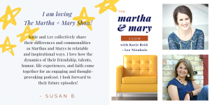 5 start review for Martha and Mary Show podcast