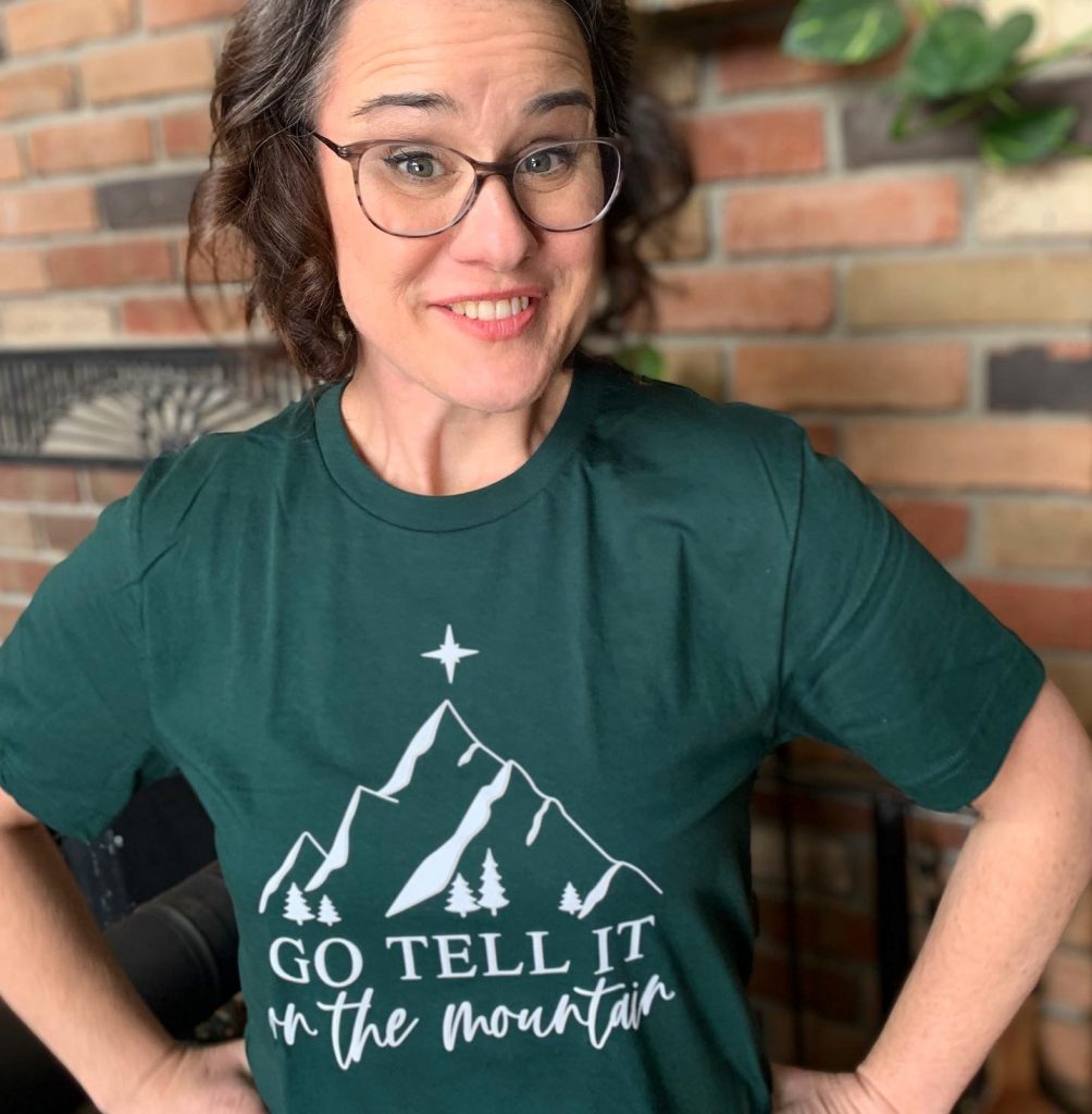 Go Tell It On the Mountain shirt from Corinthian's Corner