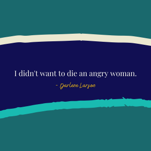 Angry woman Darlene Larson Martha Mary Show podcast