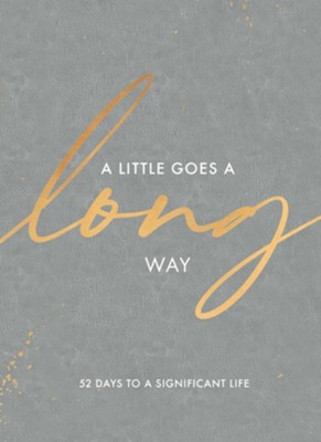 A Little Goes a Long way by Rachael Adams devotional book