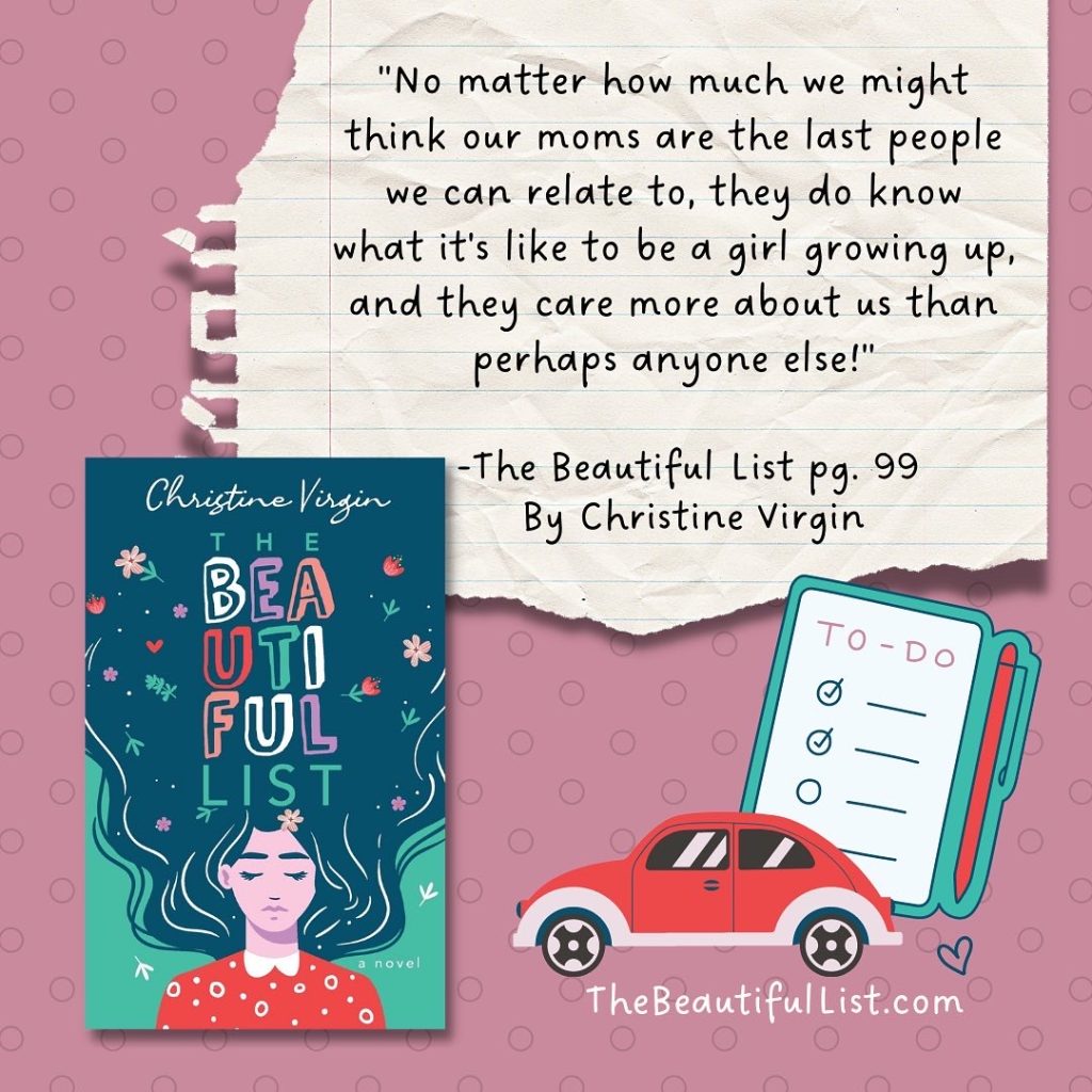 Quote from The Beautiful List by Christine Virgin