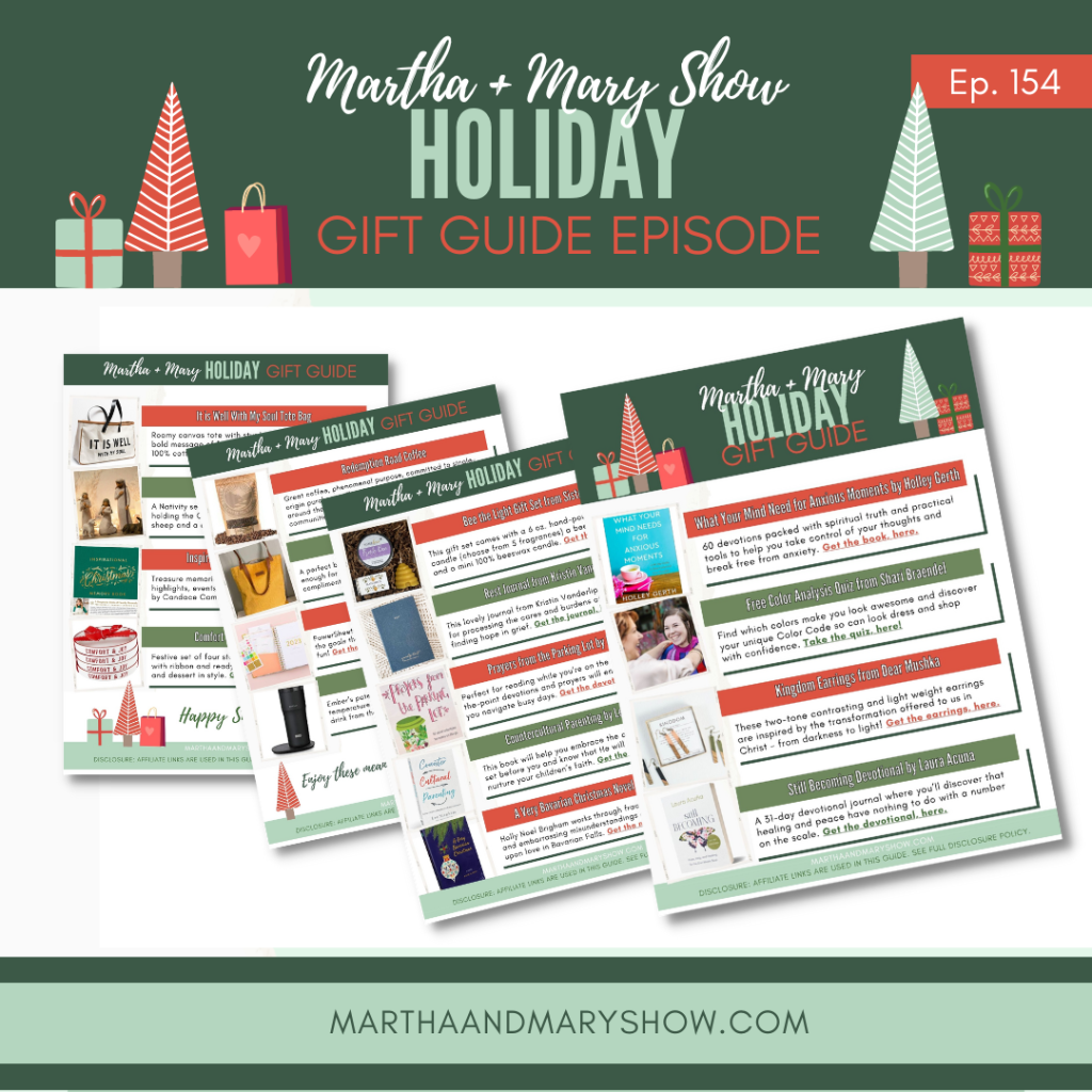 Martha Mary Show podcast Holiday Gift Guide 2022