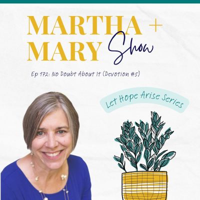 Leslie Schonfeld Episode 172 Martha Mary Show Let Hope Arise Devotional series