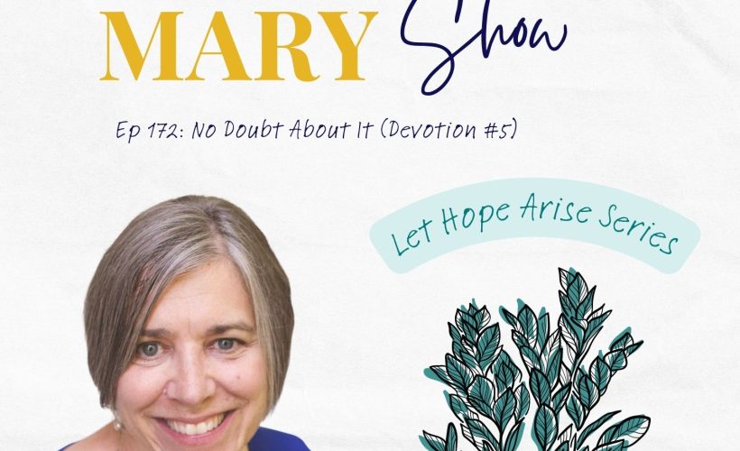 Leslie Schonfeld Episode 172 Martha Mary Show Let Hope Arise Devotional series