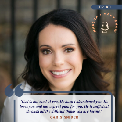 God has not abandoned you Caris Snider quote