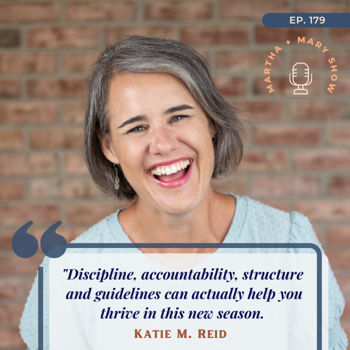 Discipline can help you thrive quote Katie M Reid