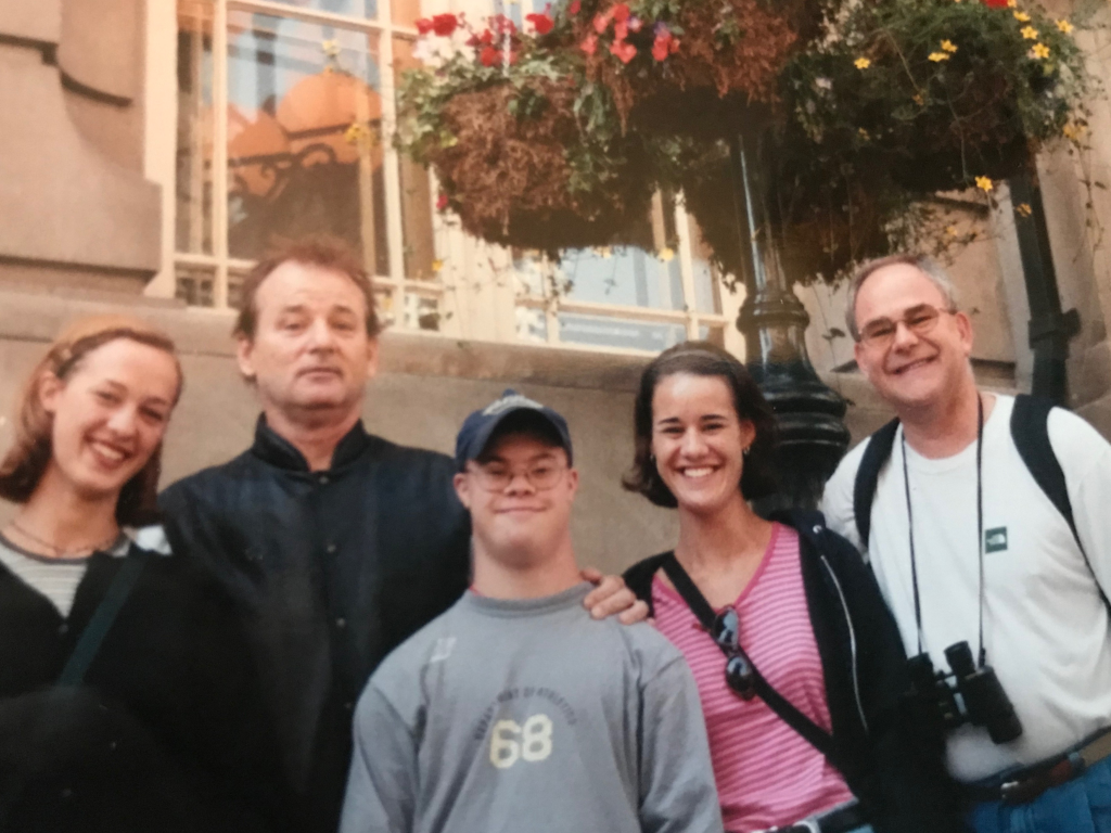 Actor Bill Murray and author Katie M. Reid in Calgary Alberta Canada 2000