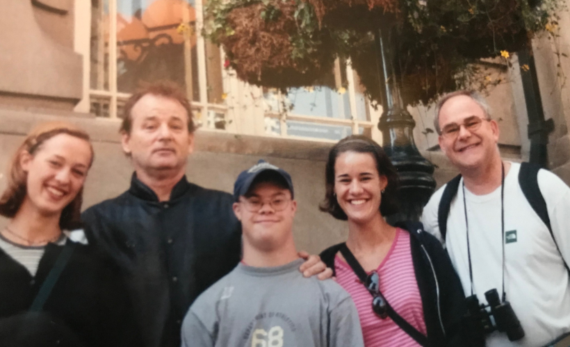 Actor Bill Murray and author Katie M. Reid in Calgary Alberta Canada 2000